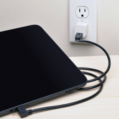 3 ft. Dedicated Reversible USB Charging Cable, 20AWG, Right Angle Micro-B