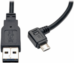 3 ft. Dedicated Reversible USB Charging Cable, 20AWG, Right Angle Micro-B