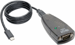USB-C to DB9 RS232 Serial Adapter Cable 3 ft, TAA-Compliant, Plug-and-Play