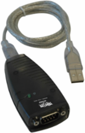 USB-A to Serial DB9 Adapter Cable - 3 ft, High-Speed, TAA Compliant