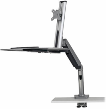 WorkWise Desk-Mounted Workstation, Single Display, Supports 13-32 Inch Monitors, 17.6 lb Capacity