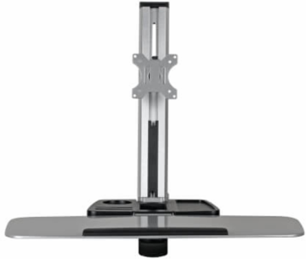 Wall-Mounted Workstation for 13 to 32 Inch Displays, 17.6 lb Capacity, Black
