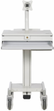 Mobile Workstation, Monitor Arm, Casters, Locking Drawer, TAA