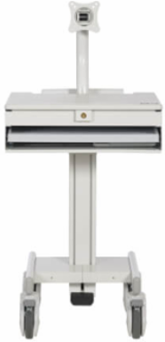 Mobile Workstation, Monitor Arm, Casters, Locking Drawer, TAA