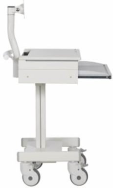 Mobile Workstation, Monitor Arm, Casters, Locking Drawer, TAA