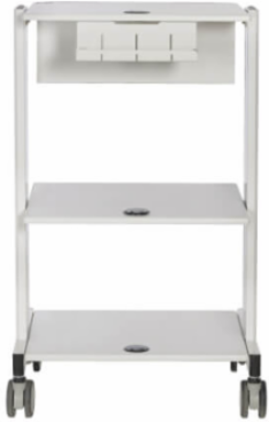Mobile Workstation, 2x Adjustable Shelves, 2x Metal Drawers, Locking Casters, TAA