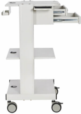 Mobile Workstation, 2x Adjustable Shelves, 2x Metal Drawers, Locking Casters, TAA