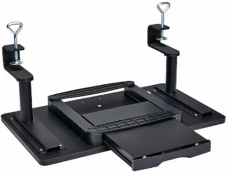 Desk-Clamp Monitor Riser, Storage Drawer, TAA