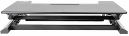Height-Adjustable Sit-Stand Workstation 36 x 22 Inch, 33 lb Capacity