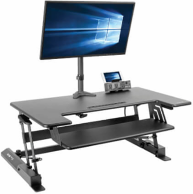 Height-Adjustable Sit-Stand Workstation 36 x 22 Inch, 33 lb Capacity