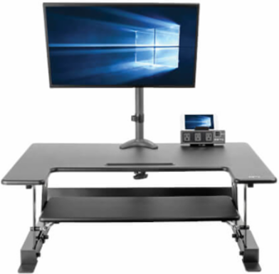 Height-Adjustable Sit-Stand Workstation 36 x 22 Inch, 33 lb Capacity