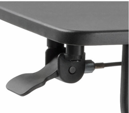 WorkWise Standing Desk Clamp Workstation - 23.6 x 11 Inch Tray, Adjusts 8.5-22 Inch