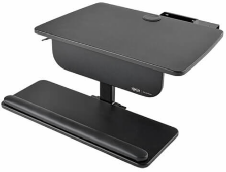 WorkWise Standing Desk Clamp Workstation - 23.6 x 11 Inch Tray, Adjusts 8.5-22 Inch