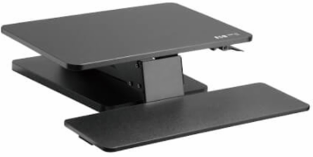 Safe-IT Adjustable-Height Sit-Stand Desktop Workstation, Antimicrobial Protection