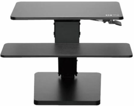 Safe-IT Adjustable-Height Sit-Stand Desktop Workstation, Antimicrobial Protection