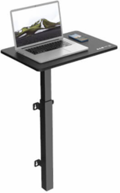 Safe-IT Adjustable-Height Wall-Mount Workstation, Antimicrobial Protection