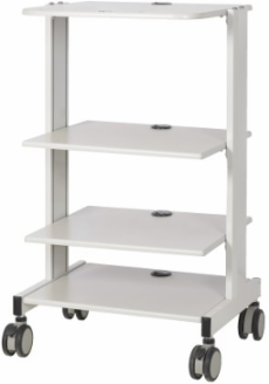 Mobile Workstation, Adjustable Shelves, Locking Casters, TAA