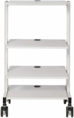 Mobile Workstation, Adjustable Shelves, Locking Casters, TAA