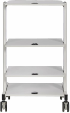 Mobile Workstation, Adjustable Shelves, Locking Casters, TAA