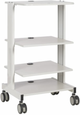 Mobile Workstation, Adjustable Shelves, Locking Casters, TAA