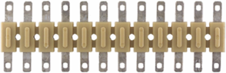 Multi-Pole Terminal Strip, Rated Cross-Section: 1.5 mm2, Width: 3.484 Inch