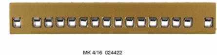 MK 4/16 Multipin Terminal Strip, Rated 2.5 mm2, 32 Connections, 24 A