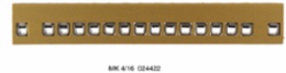 MK 4/16 Multipin Terminal Strip, Rated 2.5 mm2, 32 Connections, 24 A