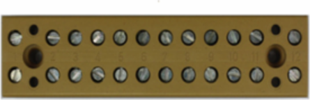 Multipin Terminal Strip 4 mm², Rated Current 32 A, Screw Connection