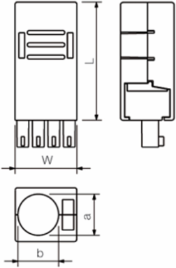 PCB Plug-in Connector 8 Poles Black, 100 mm Height, 6.1 g Weight