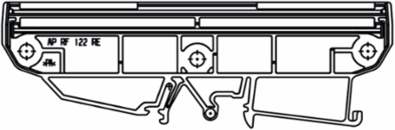 Electronics Housing End Plate 6.4 mm Width, 5.15 Inch Length, Orange