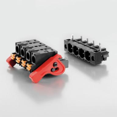 PCB Connector 4 Pole, 7.62 mm, PUSH IN, Max Clamping 2.5 mm2, Height 0.594 Inch
