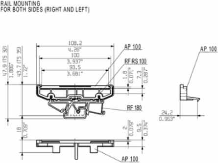 Electronics Housing End Plate, 4.26 Inch Length, IP20 Protection