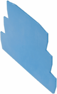 VSSC6 End Plate, IP20 Protection, 3.484 Inch Height, 0.059 Inch Width