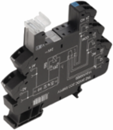 Relay Base with 2 CO Contact, 24-230V UC, 10A Continuous Current, 3.457 Inch Depth