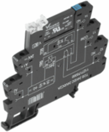 TERMSERIES Solid-State Relay, 12V DC Control, 0-48V DC Switching, 100mA