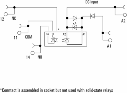 Solid-State Relay 24V DC Rated Control Voltage, 1A Continuous Current