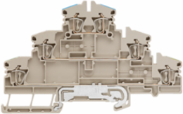 Tension-Clamp Modular Terminal Block, 2.5 mm2, 500 V, 20 A, 3-Tier