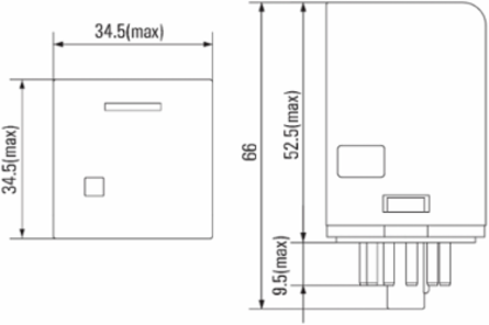 D-SERIES Relay Module, 3 CO Contacts, 115 V AC, 10 A Continuous Current, IP20