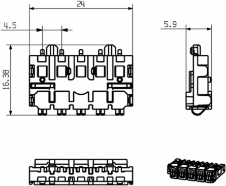 SR-SMD 4.50/05/90 AU BK BX