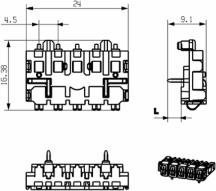 SR-SMD 4.50/05/90LFM 3.2AU BK BX