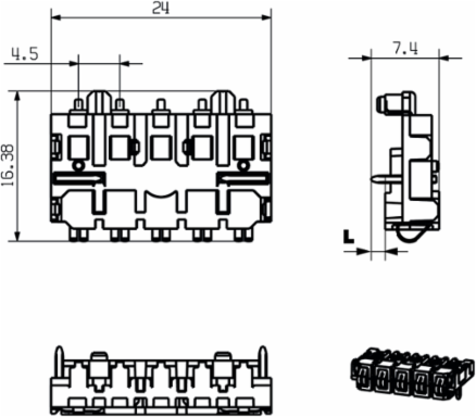 SR-SMD 4.50/05/90LF 1.5AU BK BX