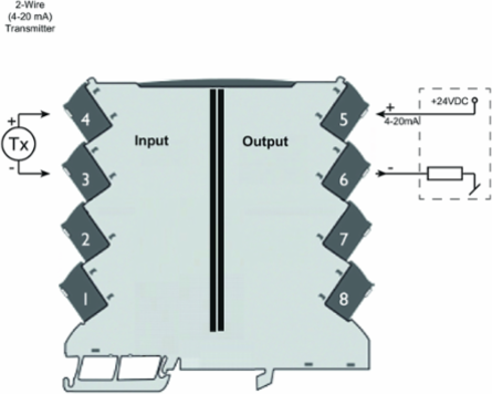 Signal Isolator 1-Channel 4-20 mA Output with 6.1 mm Width, 85 C Max Temperature