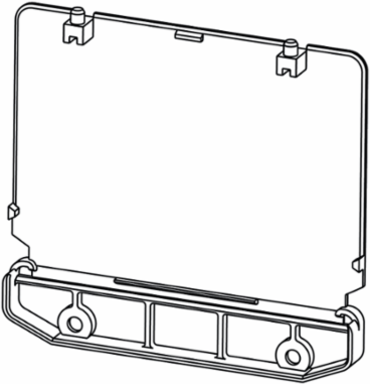 Electronics Housing End Plate, Width 21.5 mm, Height 4 Inch