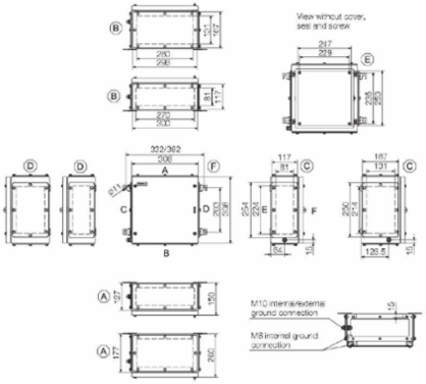 Klippon TB MH Stainless Steel Terminal Box 306 x 306 x 150mm, IP66