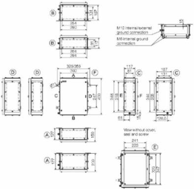 Klippon TB MH Terminal Box Stainless Steel 400mm x 300mm x 150mm