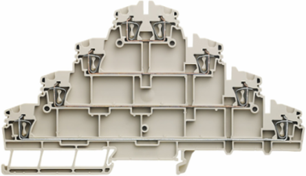 4-Tier Modular Terminal Block, Tension-Clamp Connection, 2.5 mm2, 250 V, 20 A