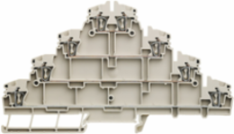 4-Tier Modular Terminal Block, Tension-Clamp Connection, 2.5 mm2, 250 V, 20 A