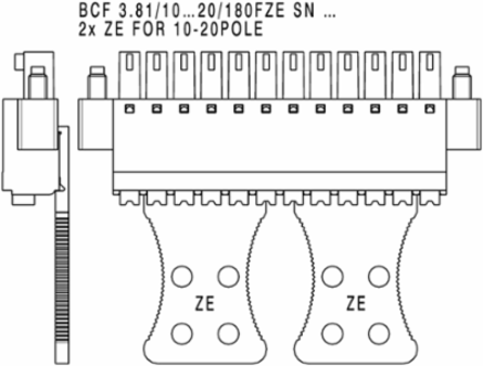 PCB Plug-In Connector Female, 3.81 mm, 8 Poles, PUSH IN Connection