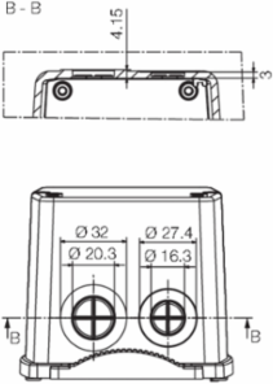 IP65 Polycarbonate Enclosure 7.126 Inch x 4.094 Inch, UL 94 5VA