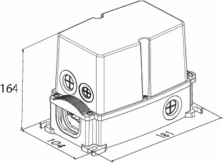 IP65 Polycarbonate Enclosure 7.126 Inch x 4.094 Inch, UL 94 5VA